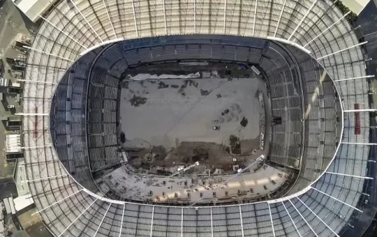El Estadio Banorte toma forma: revelan avances de su remodelación para el Mundial 2026.