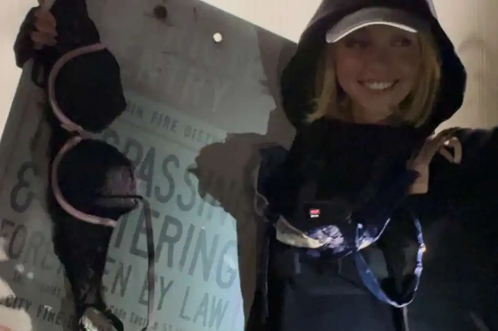 Sydney Sweeney genera polémica tras subir al letrero de Hollywood para promocionar lencería.