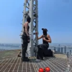 Dos escaladores son arrestados tras desplegar pancarta en la antena del Empire State Building