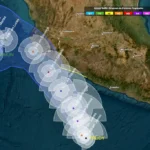 El Huracán Trudy amenaza las costas del Pacífico